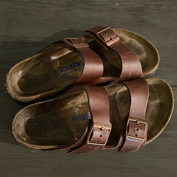 Leather brown size 36 Birkenstock’s - Picture 1 of 9